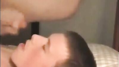 UK Toby likes his own cum :)