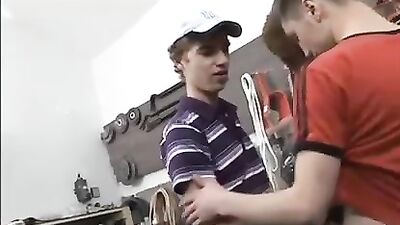 Multiple Scenes Bareback Service Station Adventure