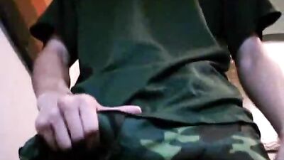 GREASY COCK PLAY FOR ARMY SPURTER: MILITARY CRAVINGS