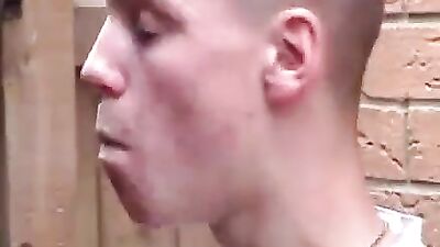 Gay Spank Action - Dont Steal and Smoke!