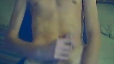 18 Wanking on Cam - Gay Porn Action