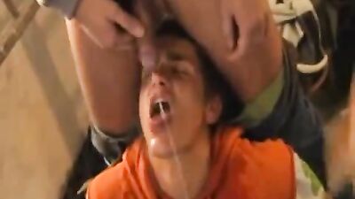 Golden Fetish Orgy: 5 Men Devour 1 Lucky Guy!