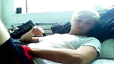 Young Blonde Cam Boy Cums in Hardcore Porn