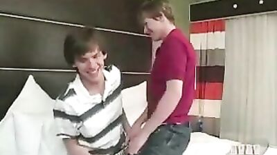 Tongues locked with passionate kisses: The Ultimate Twink Bare Kissing Experience!