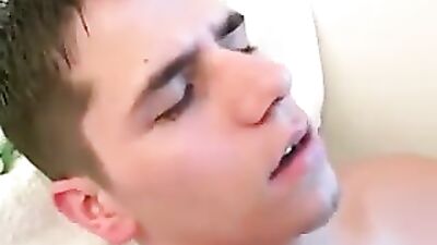 Gay Threesome in the Bathroom: Action-Packed Fuck!