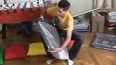 Hot Twink Threesome: 2 Horny Boys Fucking and Sucking!