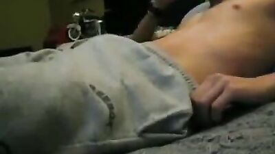 Hot Smooth Boy Jerks & Cums on Cam