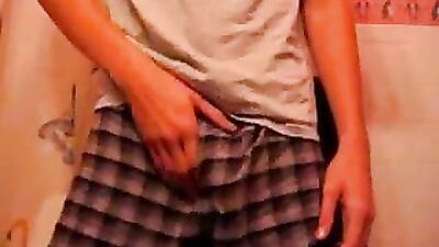 Young Twink Strips Off in Boxers for Hot JACK-OFF Session!