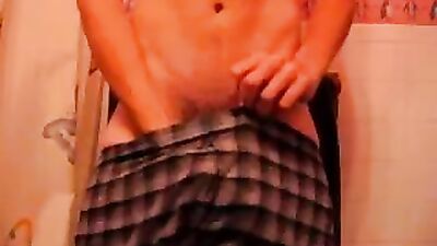 Young Twink Strips Off in Boxers for Hot JACK-OFF Session!