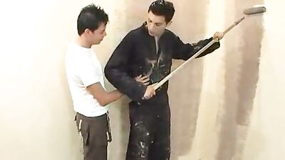 Boy Painters Go Wild: Sucking, Fucking and Swallowing!