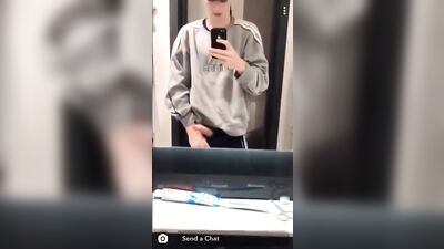 Snapchat boys porn cumshooter