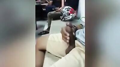 Quick jerk in public