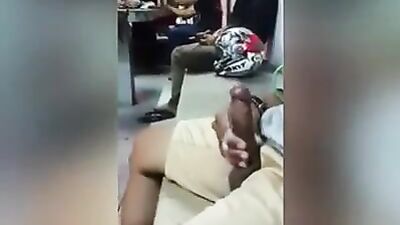 Quick jerk in public