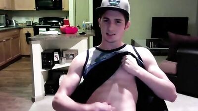 Web-Cam Amateur Jerker: Cock-Jerking Apartment Adventure