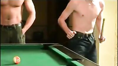 Pool table threesome