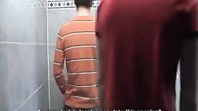 Toilet Twinks Reunited: 3 Amateur Boys Take On The Bathroom Again!