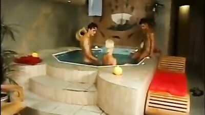 Gang Bang in the Sunshine! Bisexual Pool Fun