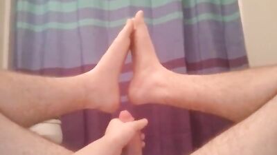 Foot Worship Cumshot: A Gay Fetish Fantasy