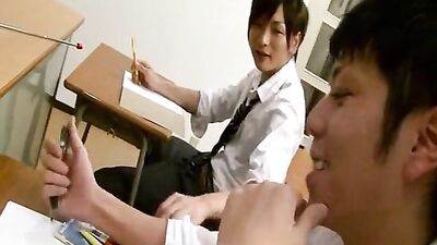 Asian Studs Get Classy in Class Time - A Gay Porn Video