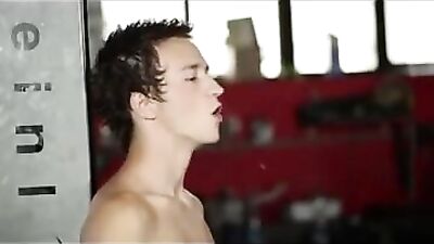 Auto Shop Fucking Frenzy - Action Gay Porn