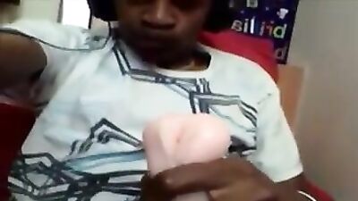 Black Fleshlight Wank: A Quick Thrill!