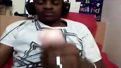 Black Fleshlight Wank: A Quick Thrill!