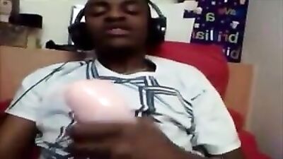 Black Fleshlight Wank: A Quick Thrill!