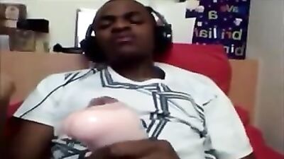 Black Fleshlight Wank: A Quick Thrill!