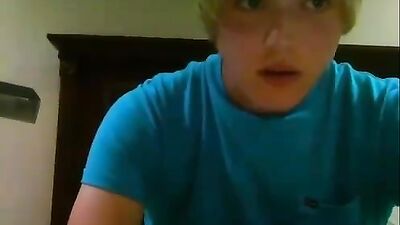 Blondies Solo Cum Play with Blonde Twink