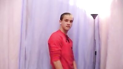 Jayden Squeezes Off in Solo Gay Porn Video