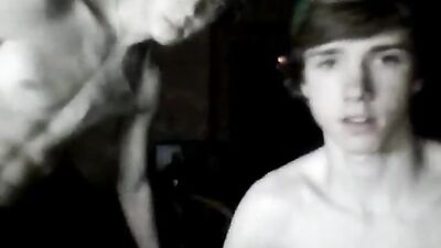 Gay Skype Connection: Two Boys Jerking Off for a Girl