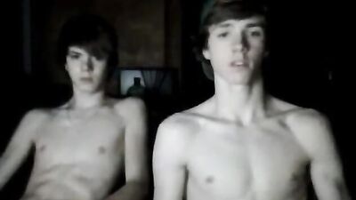 Gay Skype Connection: Two Boys Jerking Off for a Girl