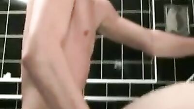 Raw Sex in Public Restroom - Bareback and Cum Swallowing Action!