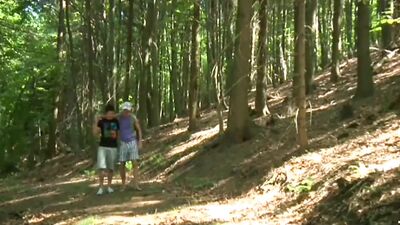 Forest Frenzy - Two Boys Get Freaky in the Wild!