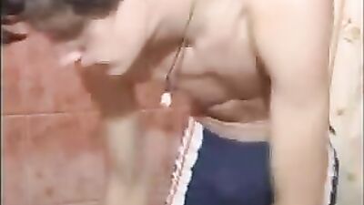 Bareback sauna fucking boy loses his cherry