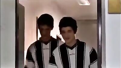 Boys Celebrating Soccer Triumph