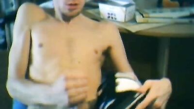 Gay Trainer Web Cam Cum Sniffing Video!