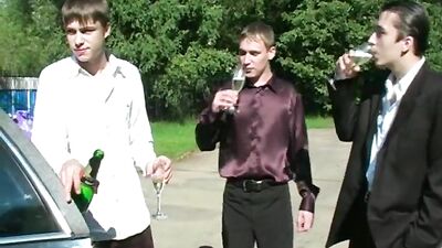 Boy Gets Double Dildo Penetration with Friends