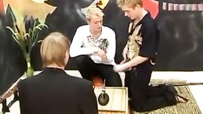 3 pretty teens play together
