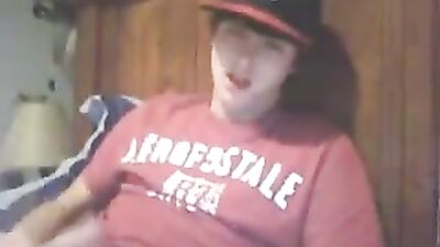 Fantasy Island: Aeropostale Boy with Hat Fucks Pillow with Cut Cock