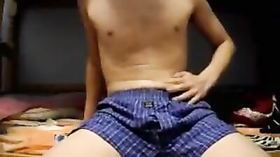 Young Webcam Boy Shoots His Load in the Wild!