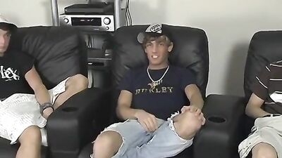 Three boys jerking... Unleashed! Gay Porn Video