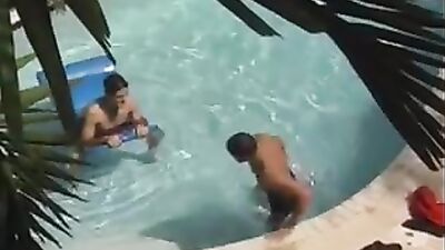 South Beach Pool Fun - Action Gay Porn Video!
