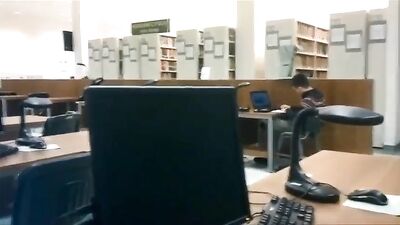 College Library Exposure: A Gay Porn Fantasy Fulfilled