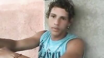 Young Brazilian Boy Strips, Dancing and Cums in Solo Video!