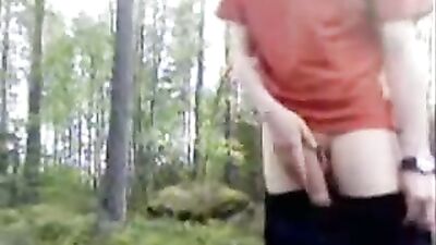 Twink Woodland Delights with Huge Dick