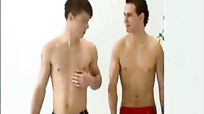 Bareback Threesome Pool House Boys - Action Gay Porn Video!