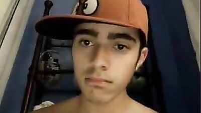 Young Brazilian Twink Shows Off and Jerks His Cock on Web-Cam!