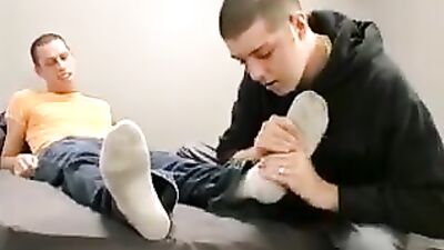 Love his feet - Action Gay Porn Video