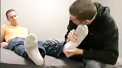 Love his feet - Action Gay Porn Video
